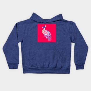 rainbow shining phoenix peacock ecopop pattern Kids Hoodie